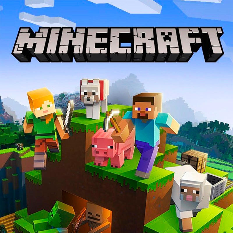 Minecraft — official-style key art and gameplay scene